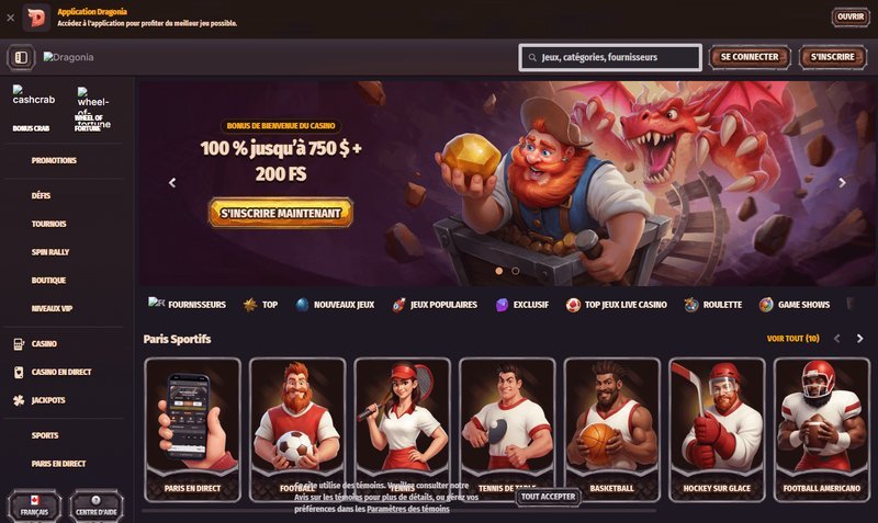 Meilleur dragonia casino bonus code à France